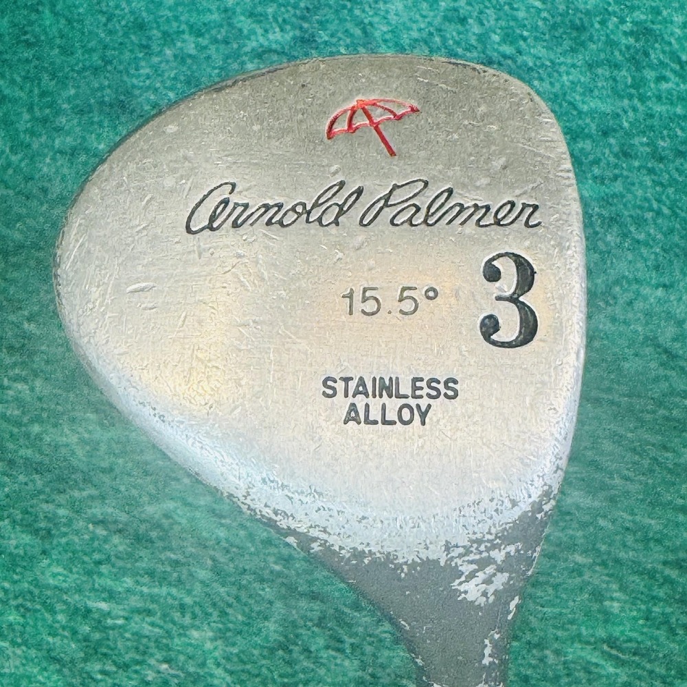 Vintage Arnold Palmer 3 15.5° Fairway Wood Mens RH Steel Shaft Golf Club USA